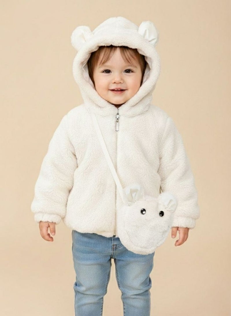 Cloud Fashion سترة فليس للأطفال وحقيبة - Image 1